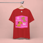Dog Mom T-Shirt — Cute Pink "D for Dog, M for Mom" Graphic Tee