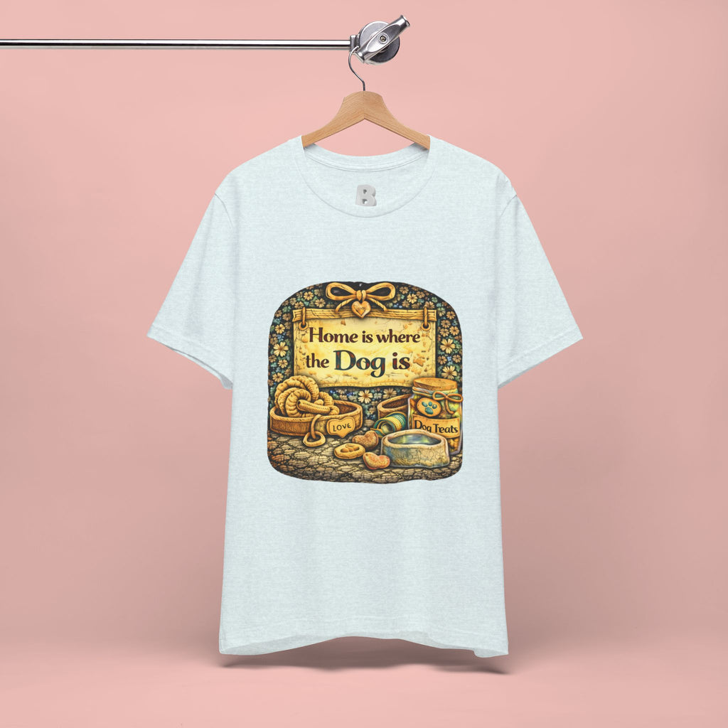 Home Is Where the Dog Is T-Shirt — Cozy Vintage Dog Lover Tee