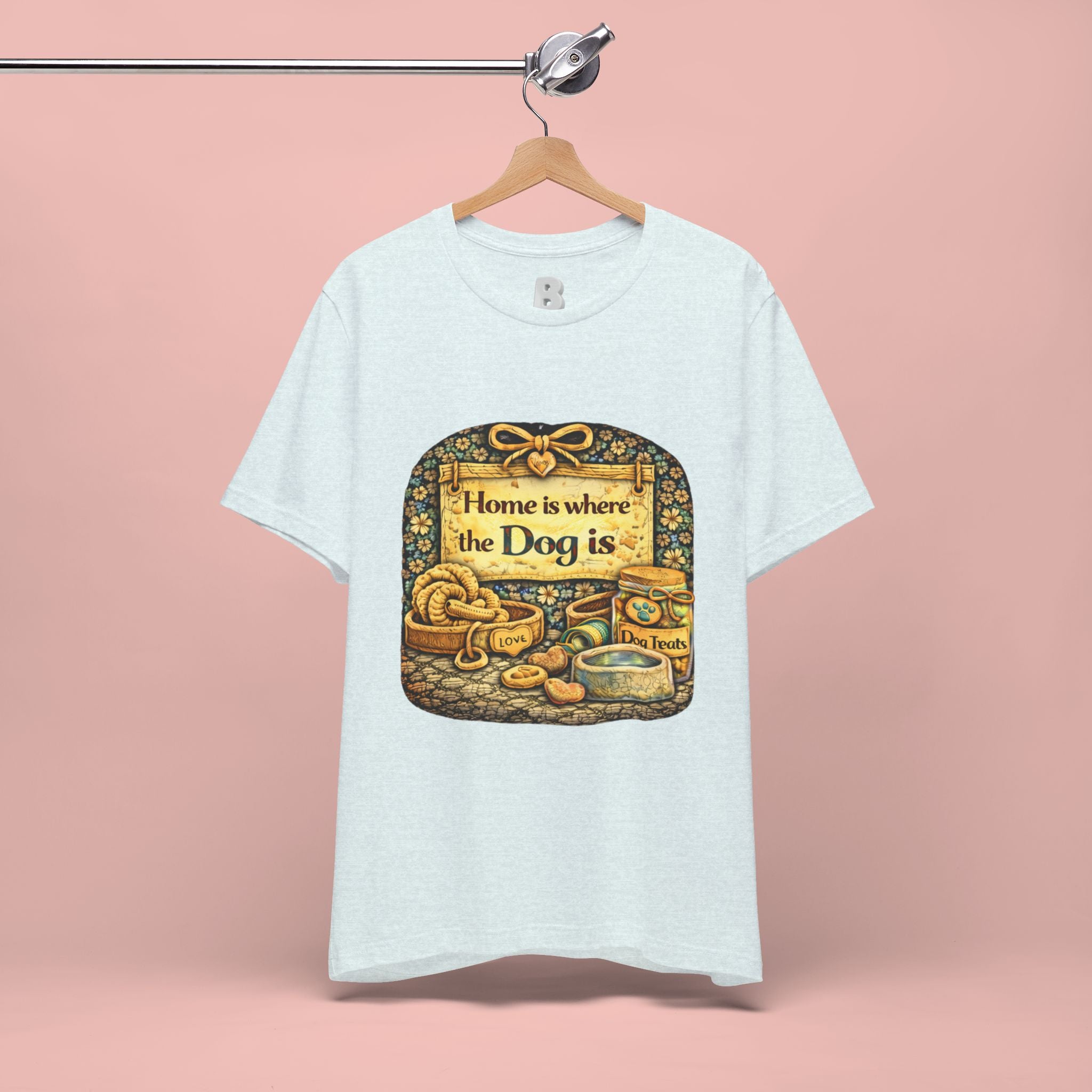 Home Is Where the Dog Is T-Shirt — Cozy Vintage Dog Lover Tee