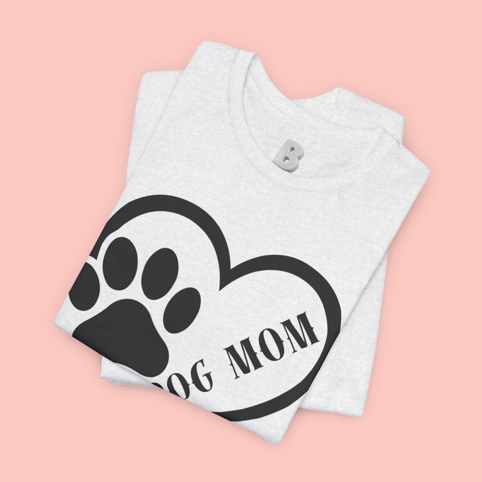 Dog Mom Heart Paw T-Shirt
