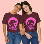 All Smiles Mom's Rules T-Shirt — Cute Pink Dog Graphic Tee for Moms & Pet Lovers