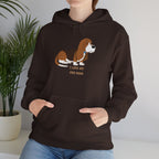 Dog Mom Hoodie — Cute Basset Hound I Love My Dog Mom Sweatshirt