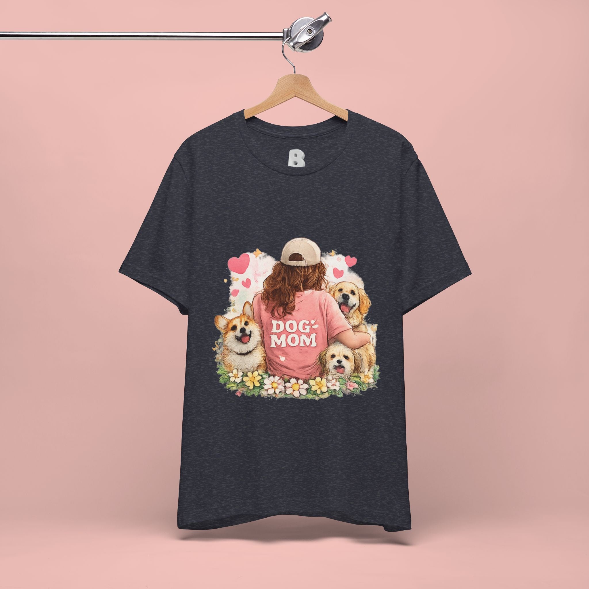 Dog Mom T-Shirt - Cute Woman with Dogs Graphic Tee