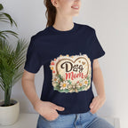 Dog Mom T-Shirt – Floral Paw Heart Graphic Tee