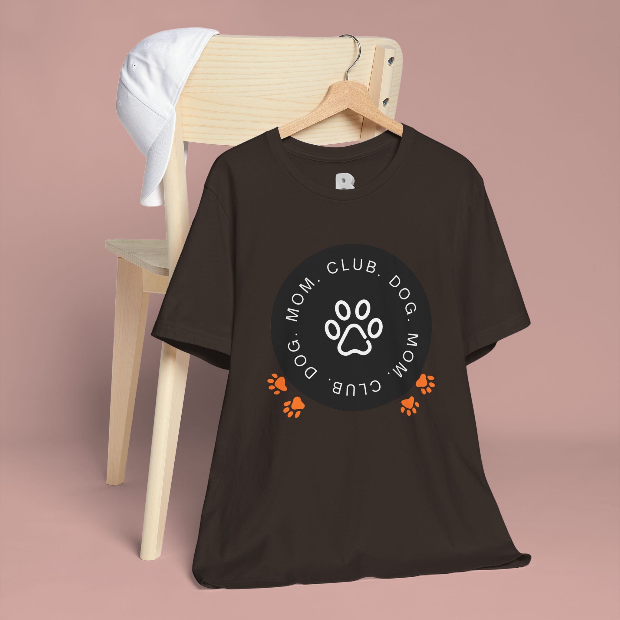 Dog Mom Club T-Shirt — Paw Print Graphic Tee for Pet Lovers