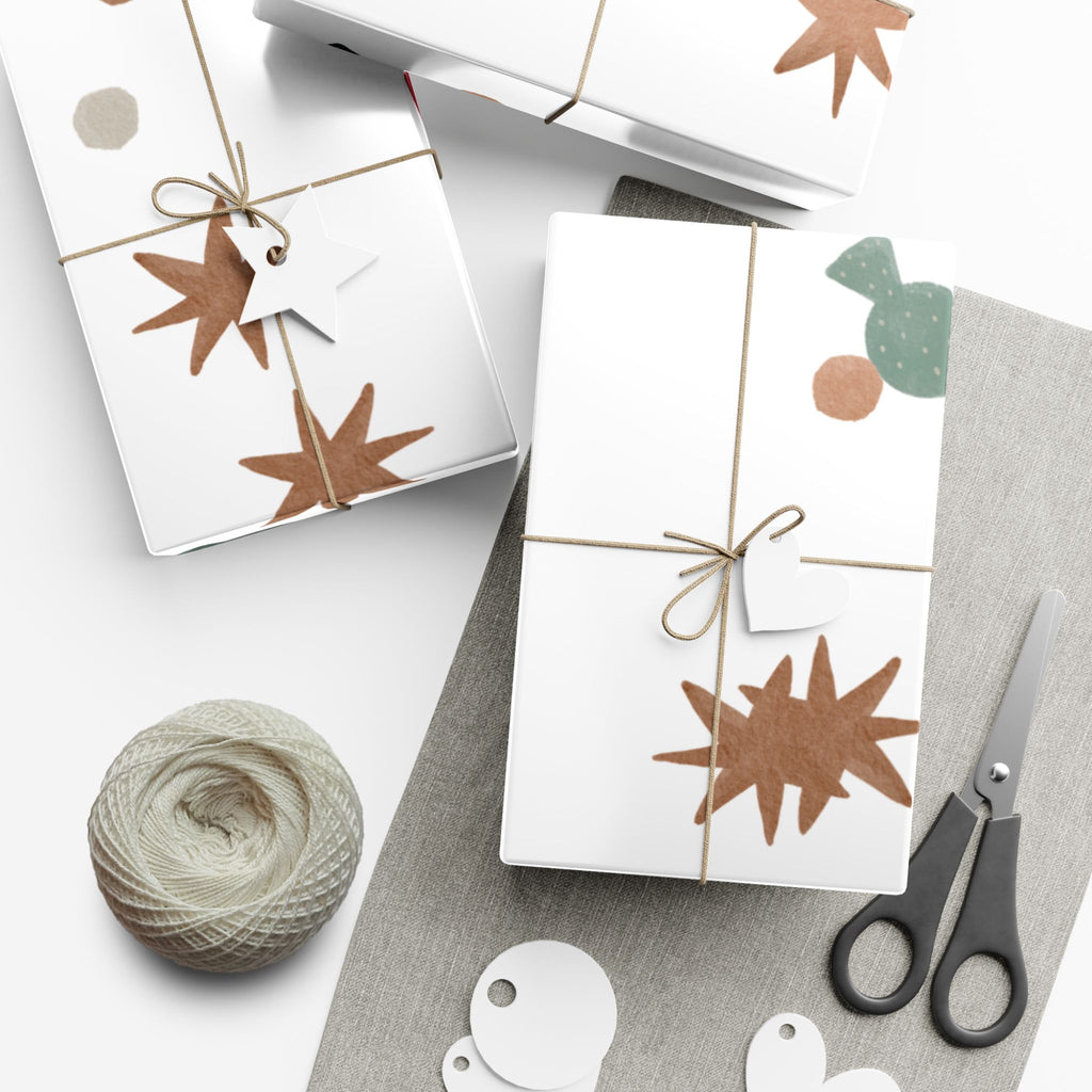 Holiday Candy Cane Gift Wrap Paper