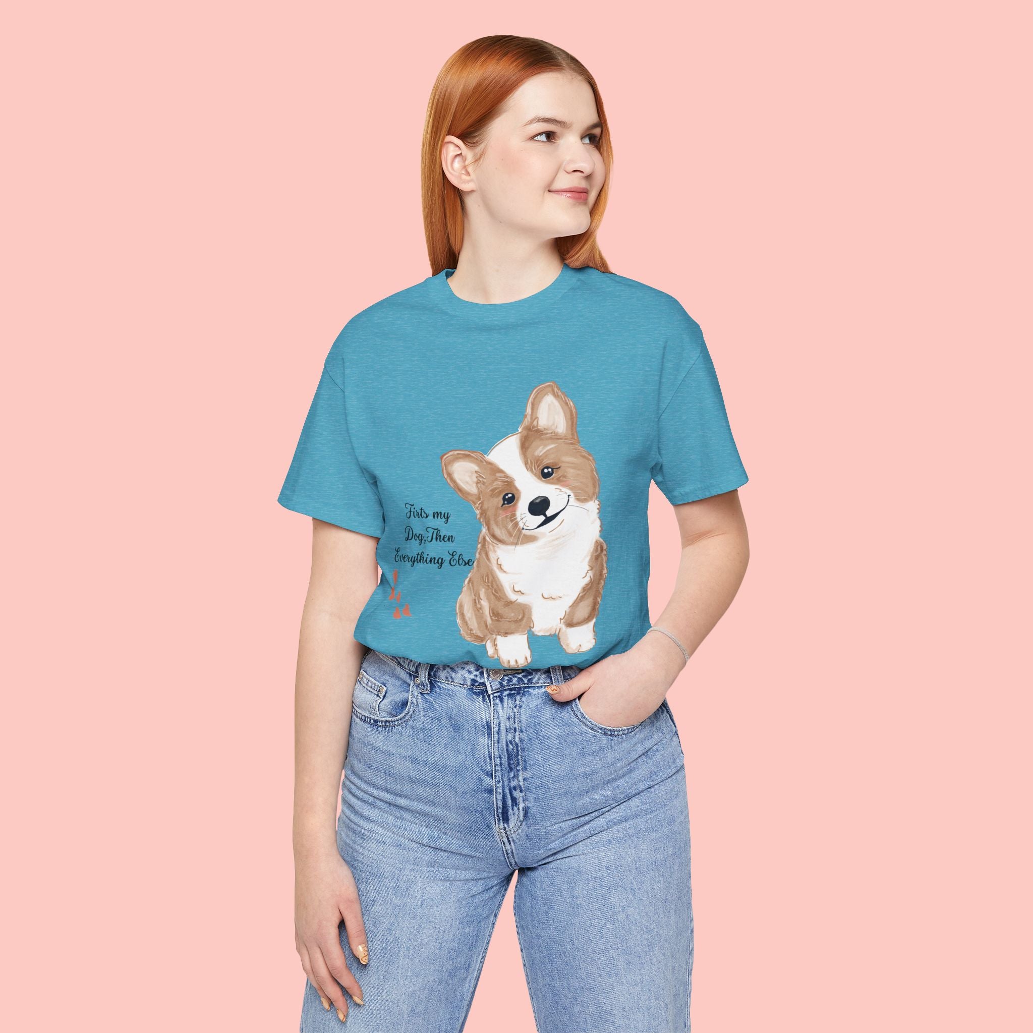 Corgi Love T-Shirt — "This my dog, then everything else" Cute Pet Tee