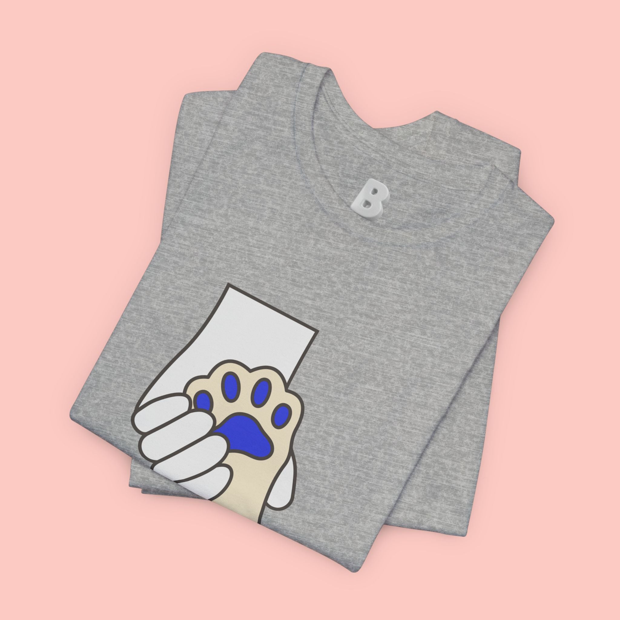 Dog Lover T-Shirt — "Love with my dog." Paw Print Graphic