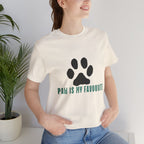 Paw Is My Favourite T‑Shirt — Dog Lover Paw Print Tee