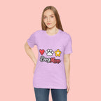 Dog Mom T-Shirt – Heart, Paw & Flower Graphic Tee