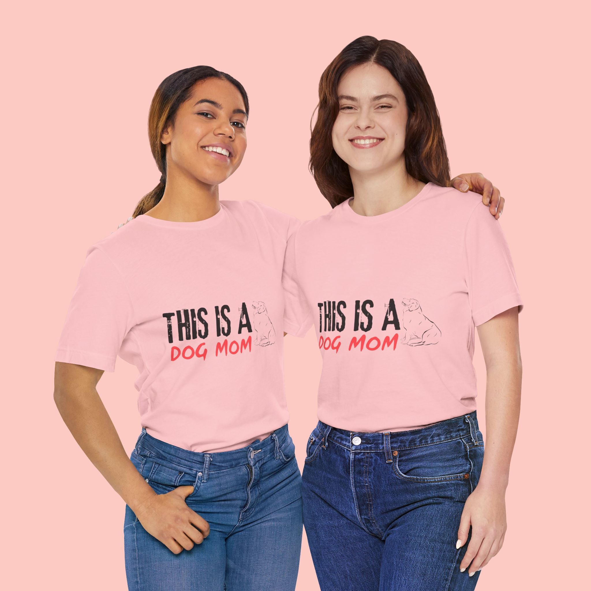 Dog Mom T-Shirt – "This Is A Dog Mom" Graphic Tee