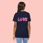 Dog Mom Love T-Shirt — "LOVE" Paw Graphic Tee