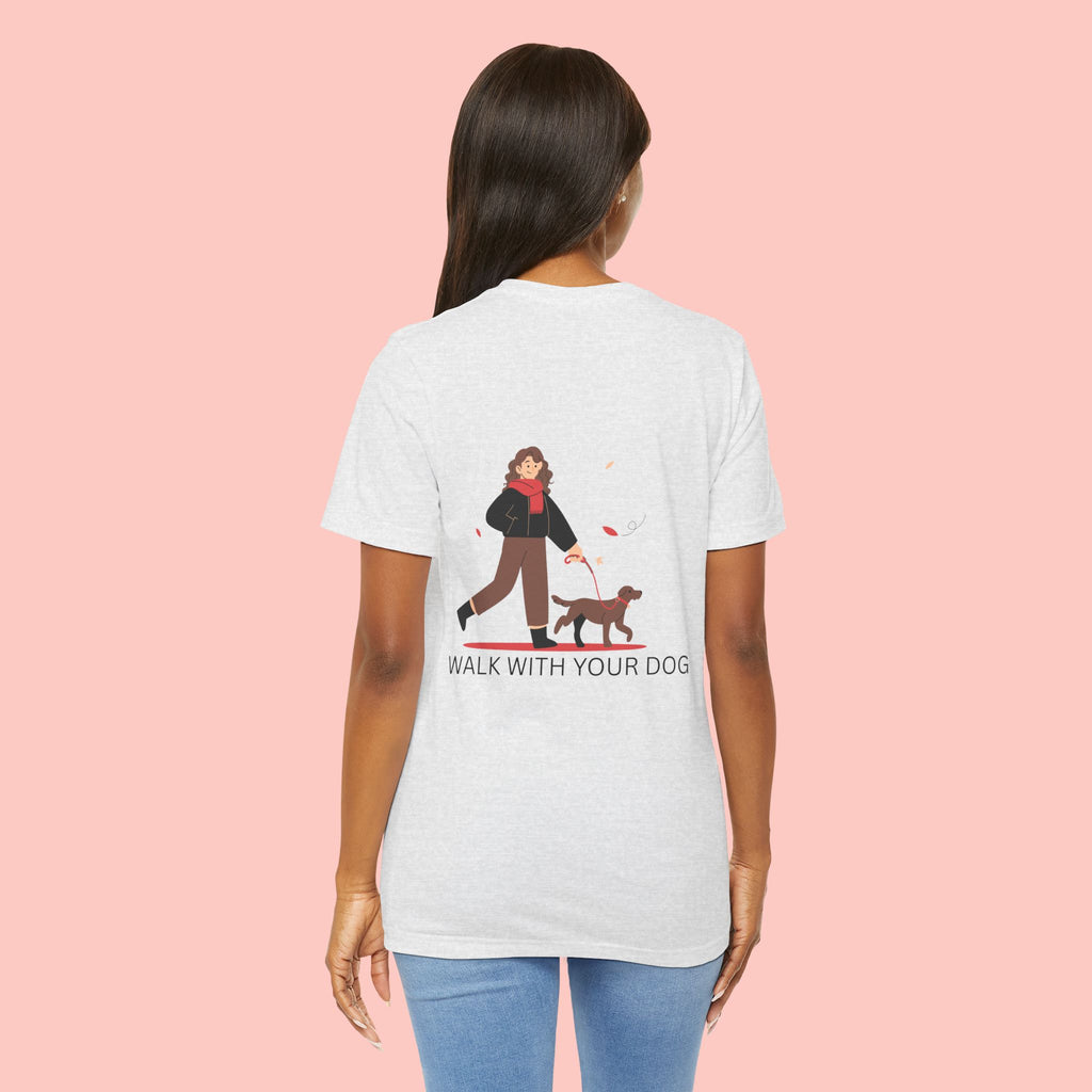 Walk With Your Dog T‑Shirt — Cute Dog Walking Graphic Tee