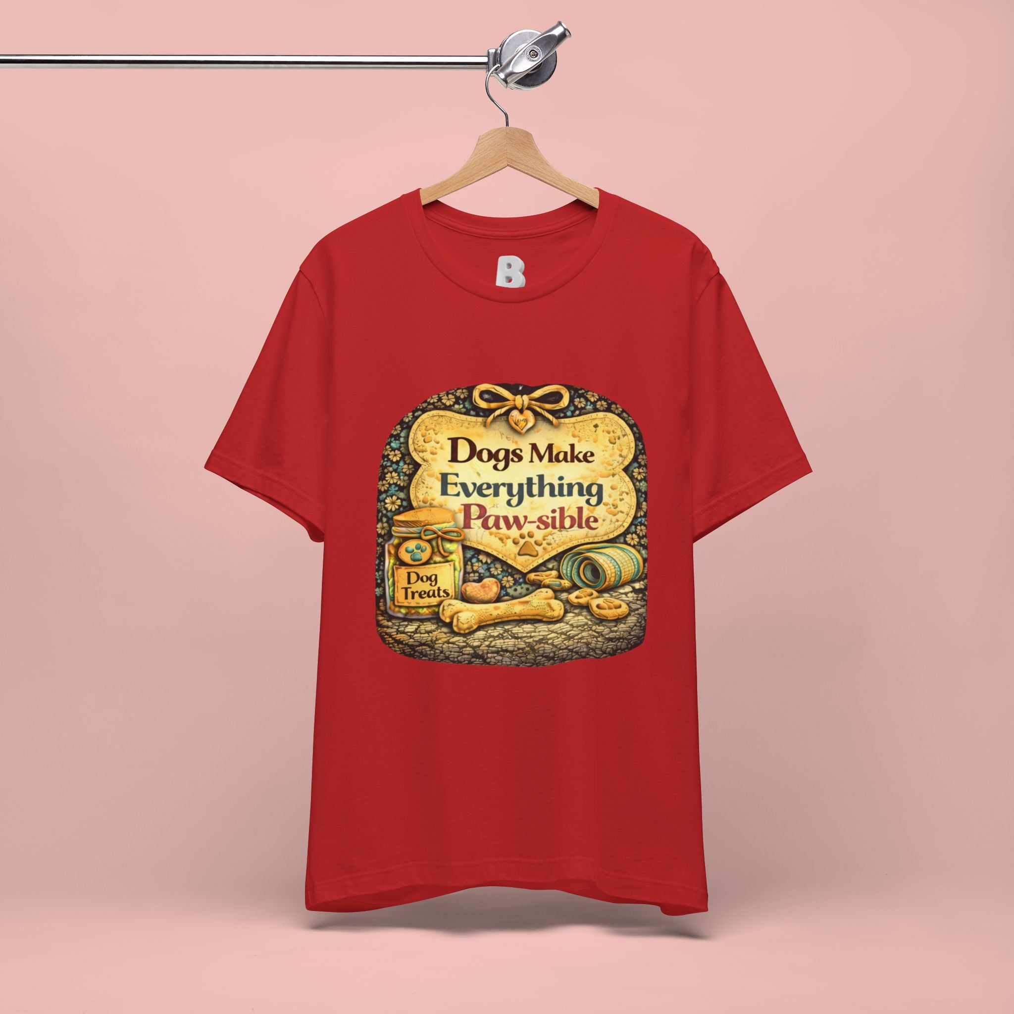 Dog Lover T‑Shirt – "Dogs Make Everything Paw‑sible" Vintage Pet Rescue Tee