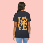 Love Paw Graphic Tee — Pet Lover T‑Shirt (LOVE with Paw Print)