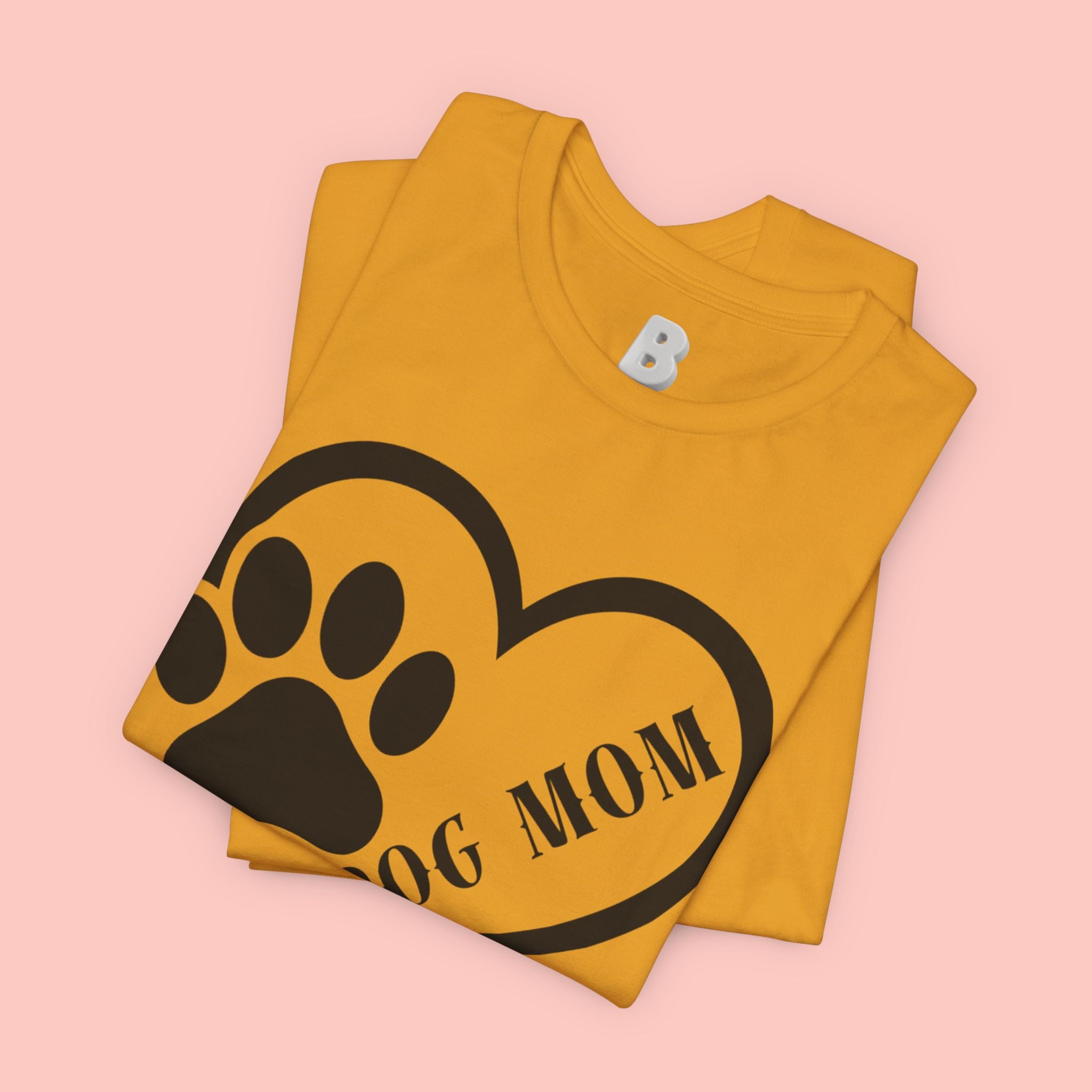 Dog Mom Heart Paw T-Shirt