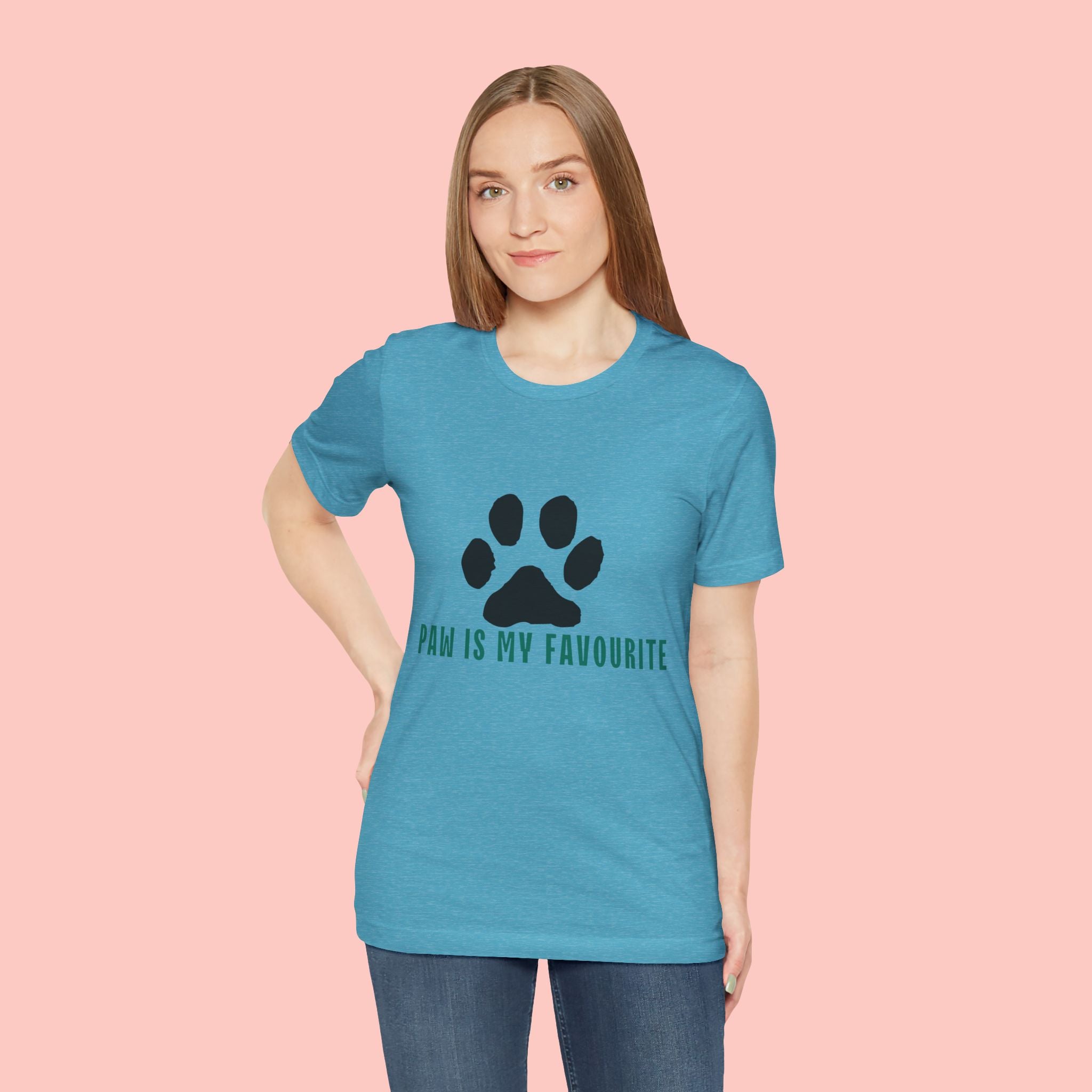 Paw Is My Favourite T‑Shirt — Dog Lover Paw Print Tee