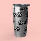 Paw Print 20oz Tumbler – Insulated Stainless Travel Cup for Dog Lovers