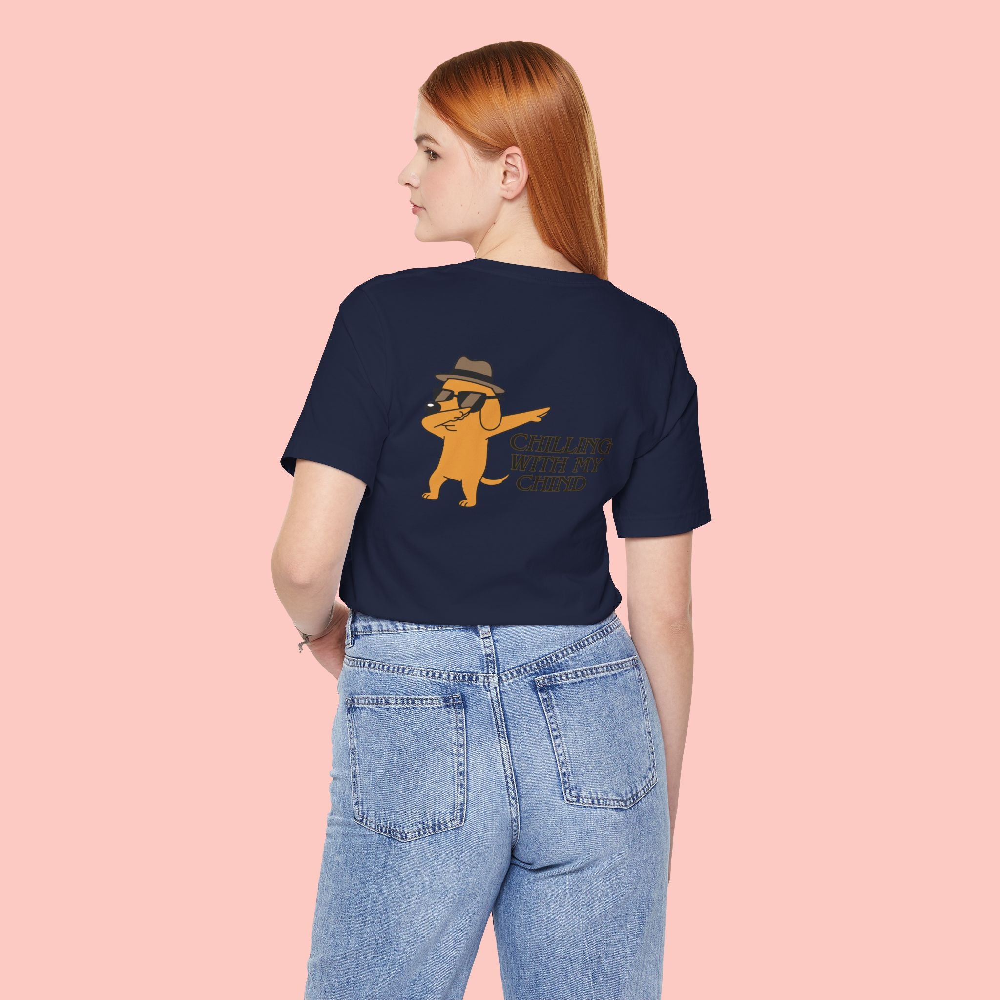 Chilling With My Chind Tee — Funny Dab Cat Graphic T-Shirt