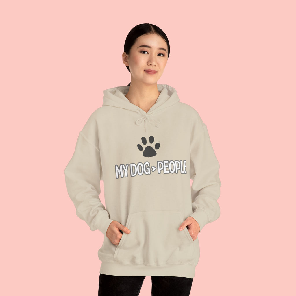 My Dog People Hoodie — Paw Print Graphic Dog Lover Sweatshirt
