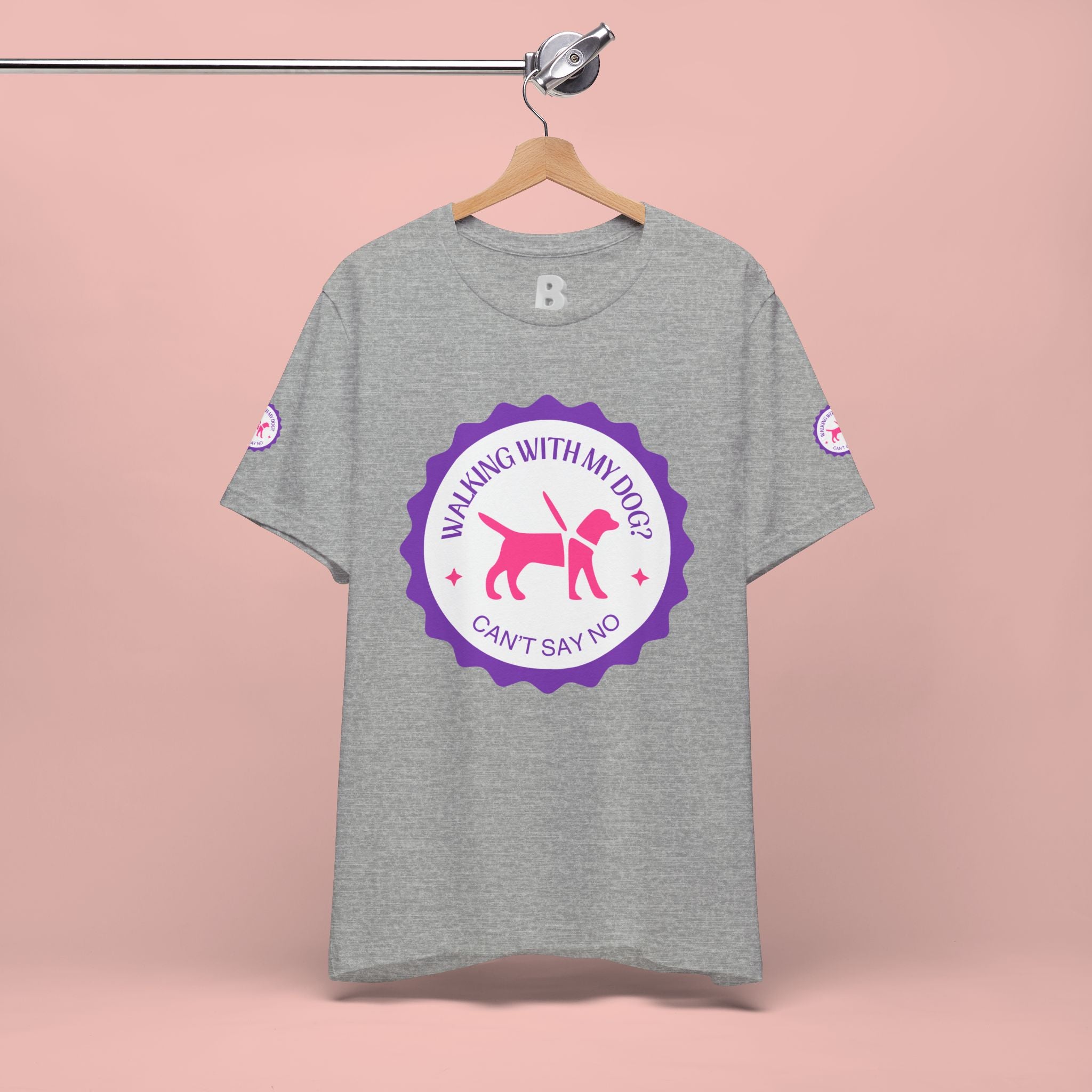 Walking With My Dogs T‑Shirt — "Can't Say No" Dog Lover Tee