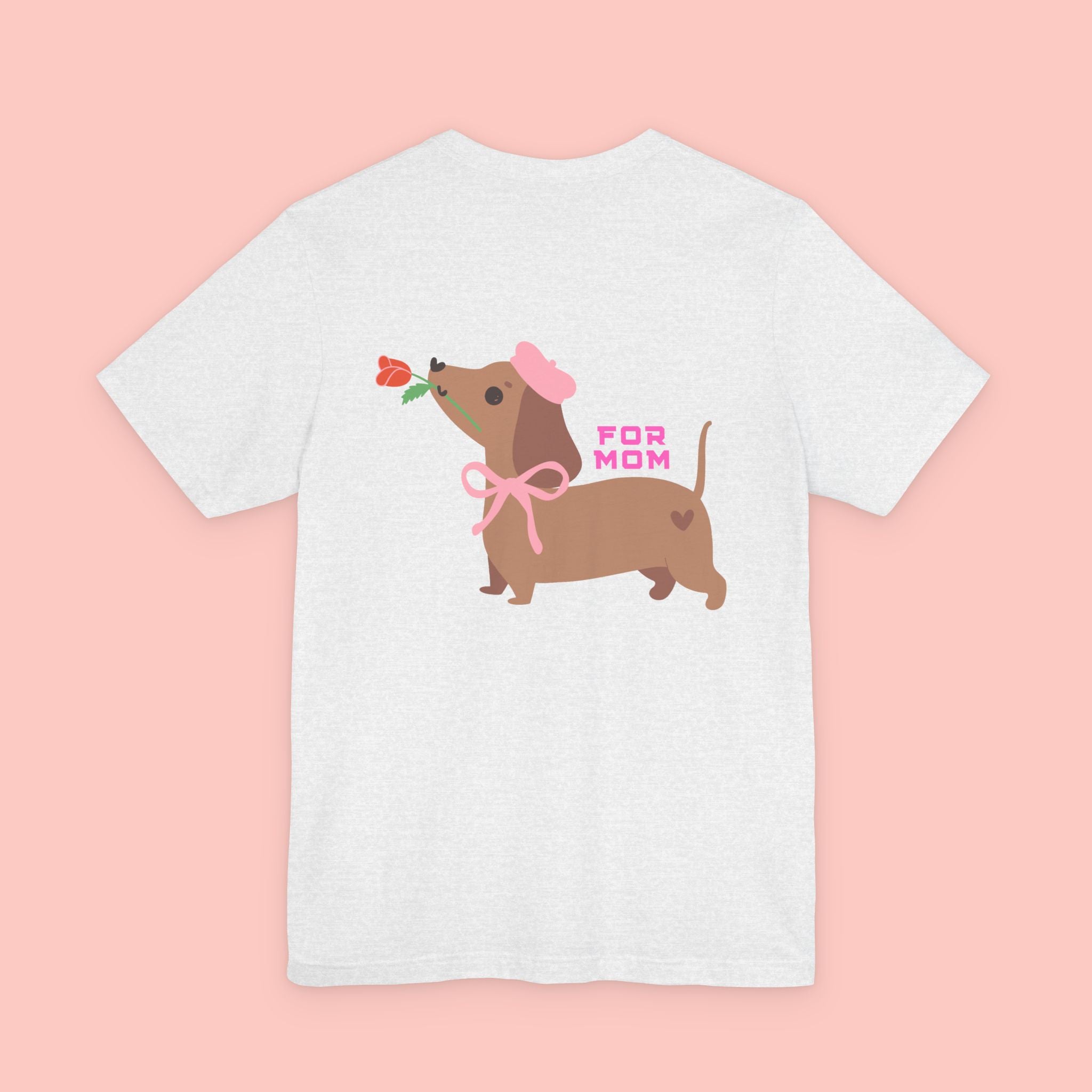 Dachshund Mother's Day Tee — 'For Mom' Cute Dog Graphic Shirt