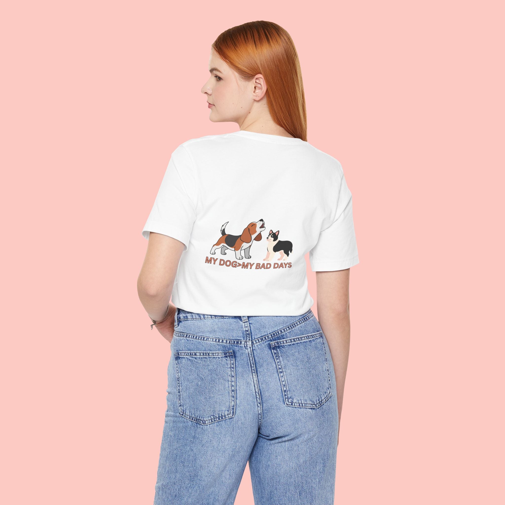 My Dog, My Bad Days T-Shirt — Cute Beagle & Husky Rescue Tee for Dog Lovers