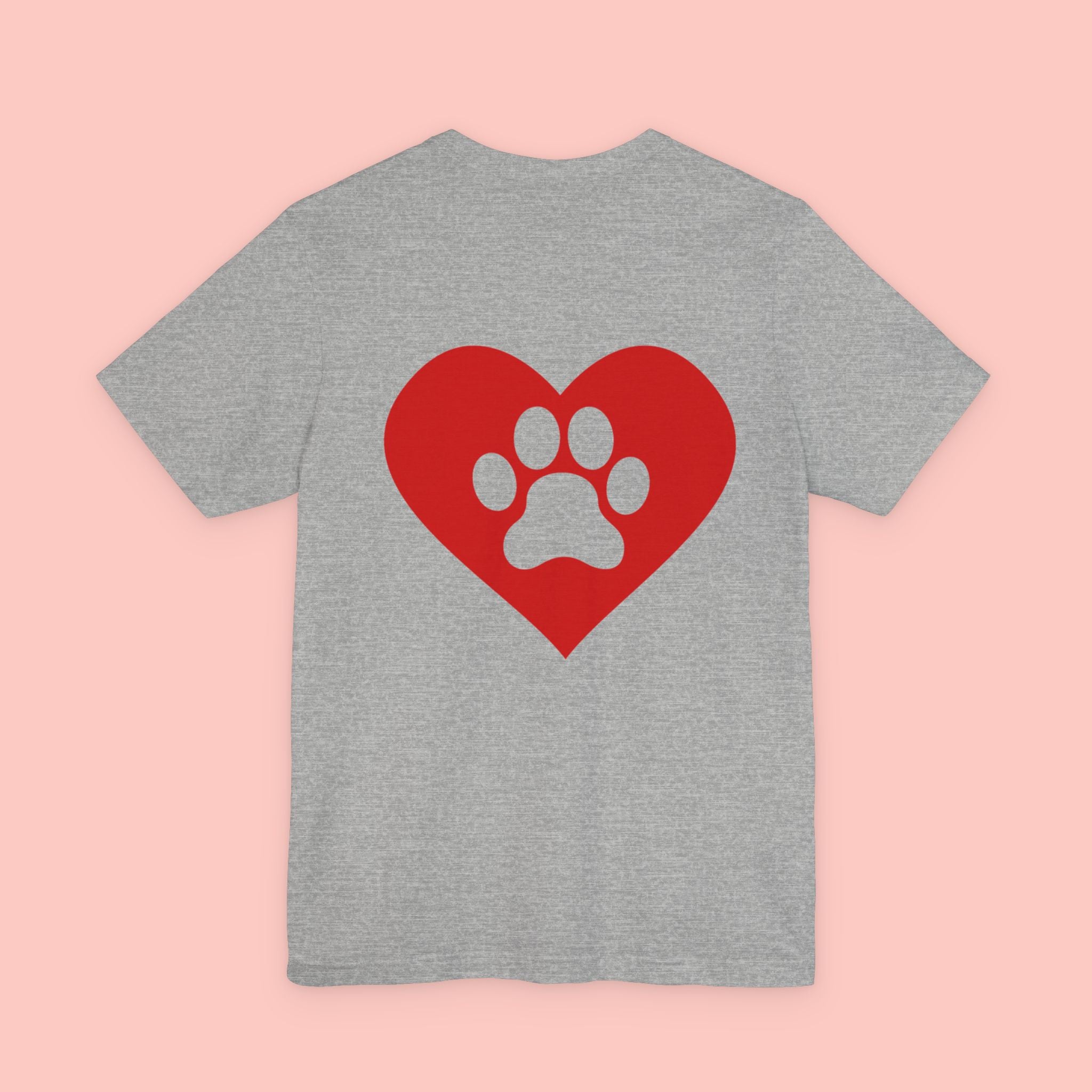 Pet Lover Heart Paw T-Shirt