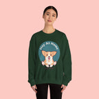 Stay At Home Dog Mom Crewneck Sweatshirt — Cute Corgi Graphic Sweatshirt
