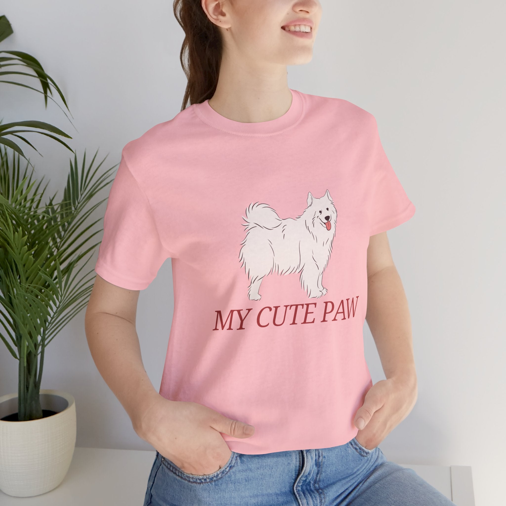 My Cute Paw Samoyed T‑Shirt — Cute Dog Graphic Tee for Pet Lovers