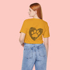 T-Shirt — Heart Pawprint Fingerprint Design (Pet Lover Gift)