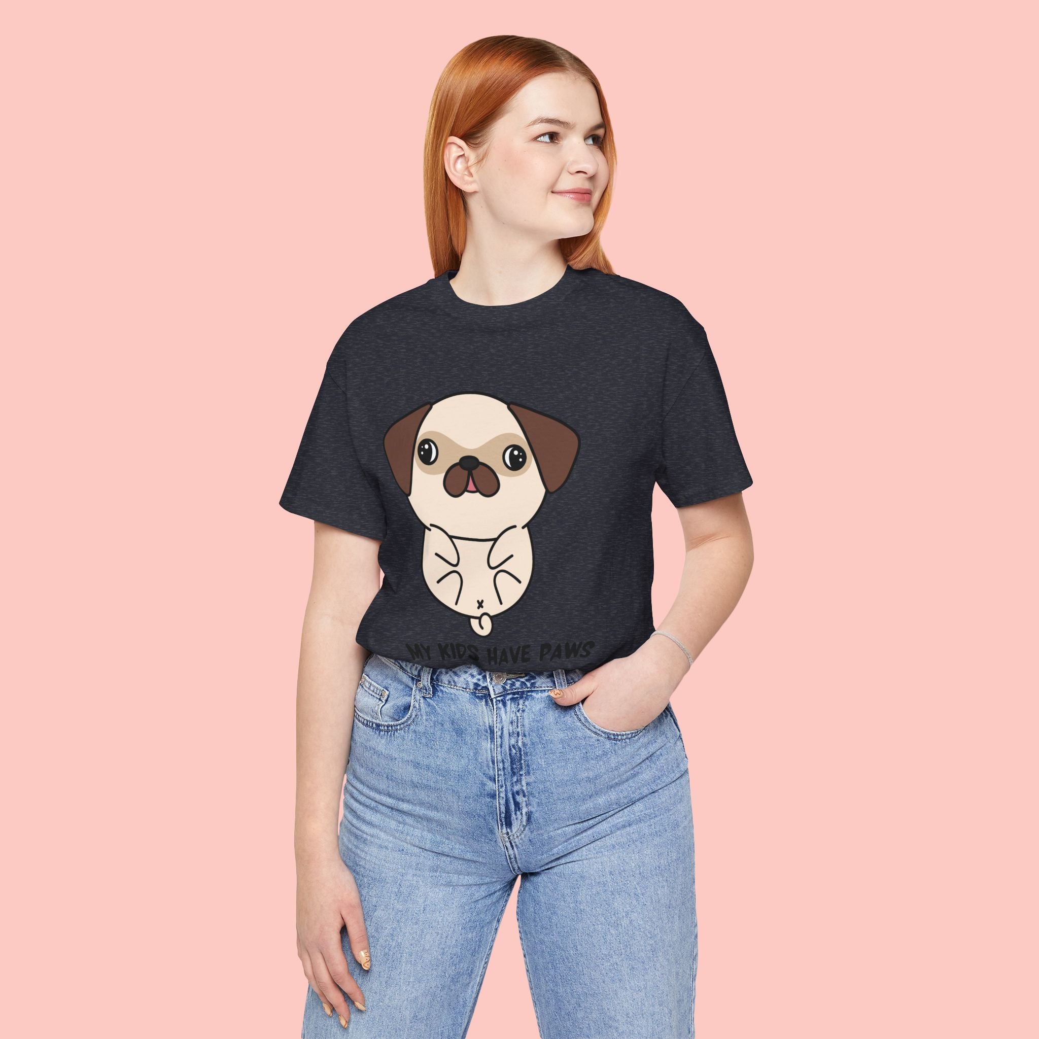 Pug 'My Kids Have Paws' T-Shirt