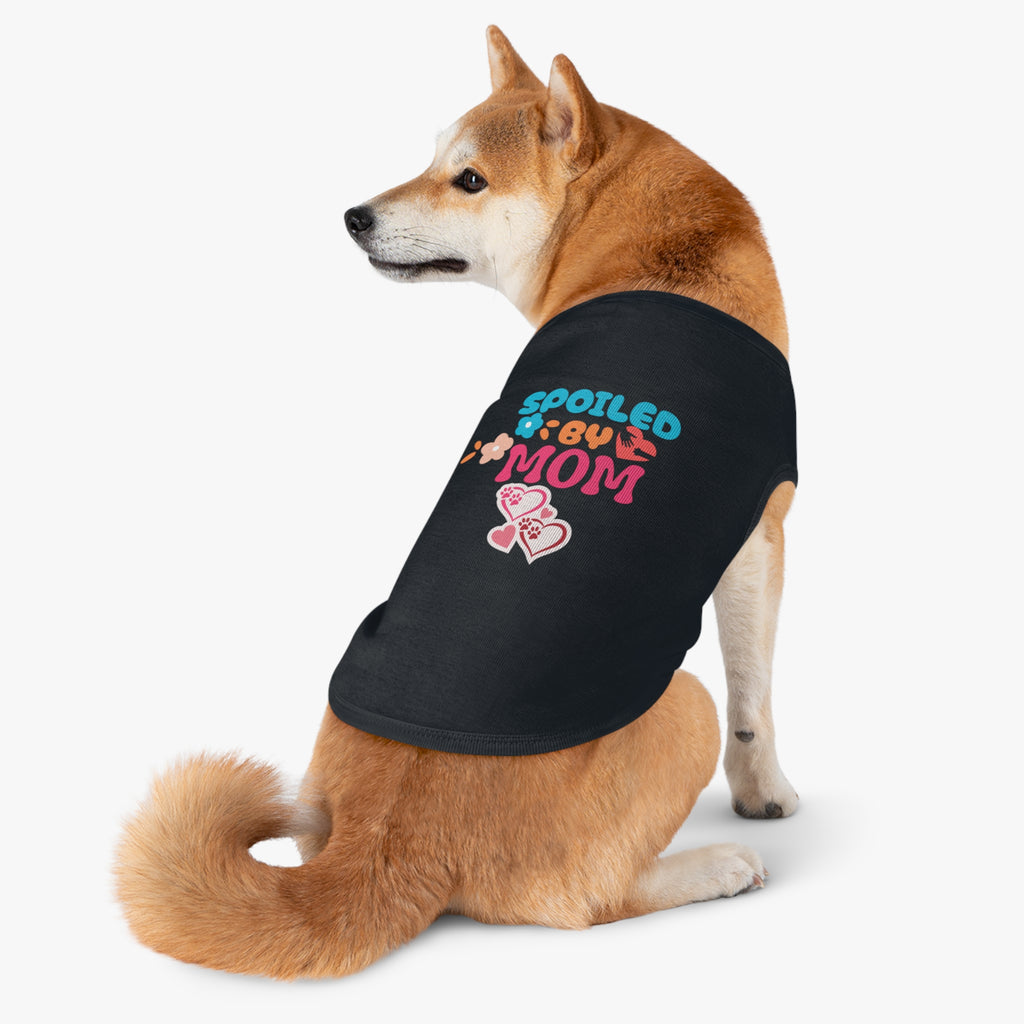 Pet Tank - "Spoiled by Mom" Cute Floral Dog & Cat Tank Top