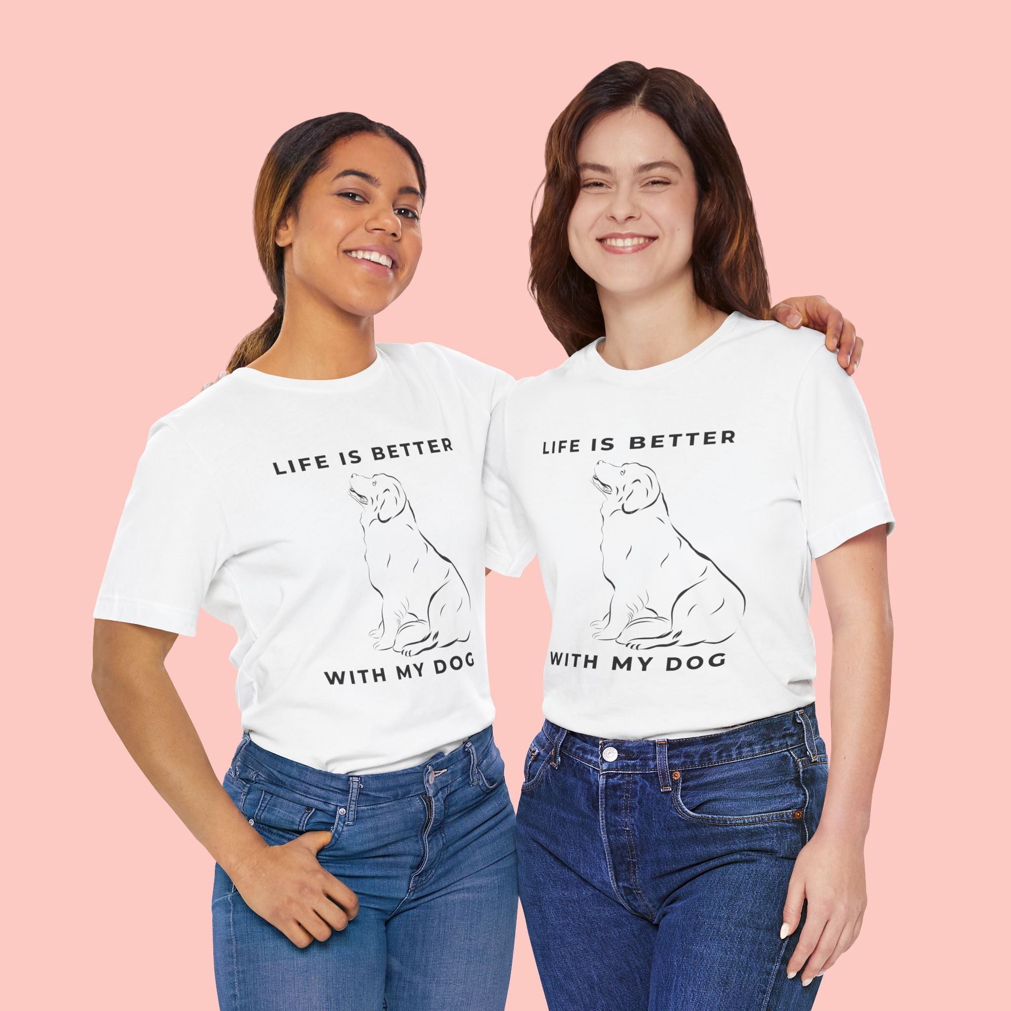 Dog Lover T-Shirt – “Life Is Better With My Dog” Graphic Tee