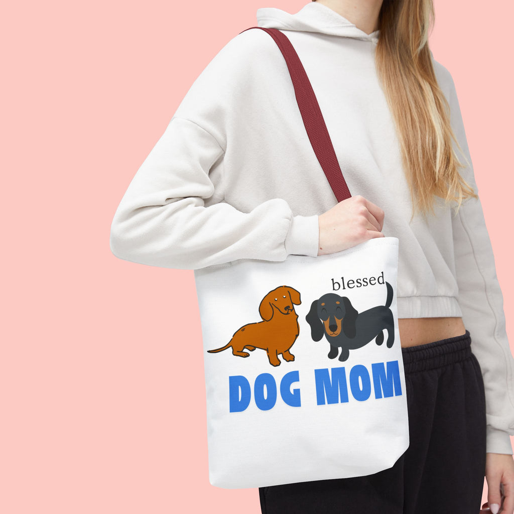Dog Mom Tote Bag — Blessed Dachshund Design