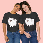 Cute Fluffy Pomeranian Tee — "Mom's Cute Child" Dog T-Shirt