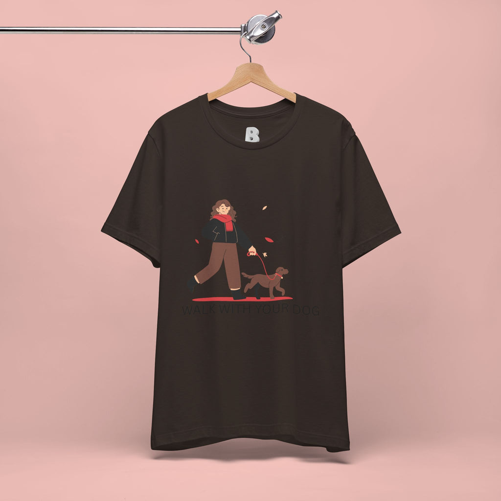 Walk With Your Dog Tee — Cute Dog Walking Graphic T-Shirt