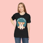 Stay At Home Dog Mom T-Shirt — Cute Corgi Graphic Tee