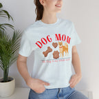 Dog Mom T-Shirt — Cute Shiba & Treats “My Dog Is My Whole World” Tee