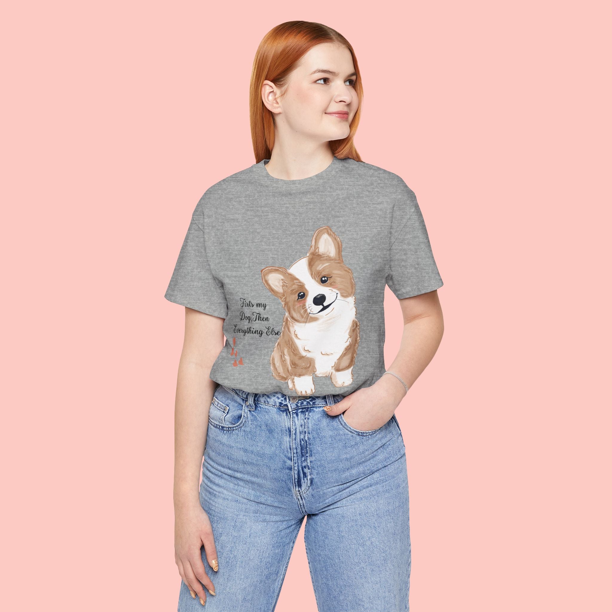 Corgi Love T-Shirt — "This my dog, then everything else" Cute Pet Tee