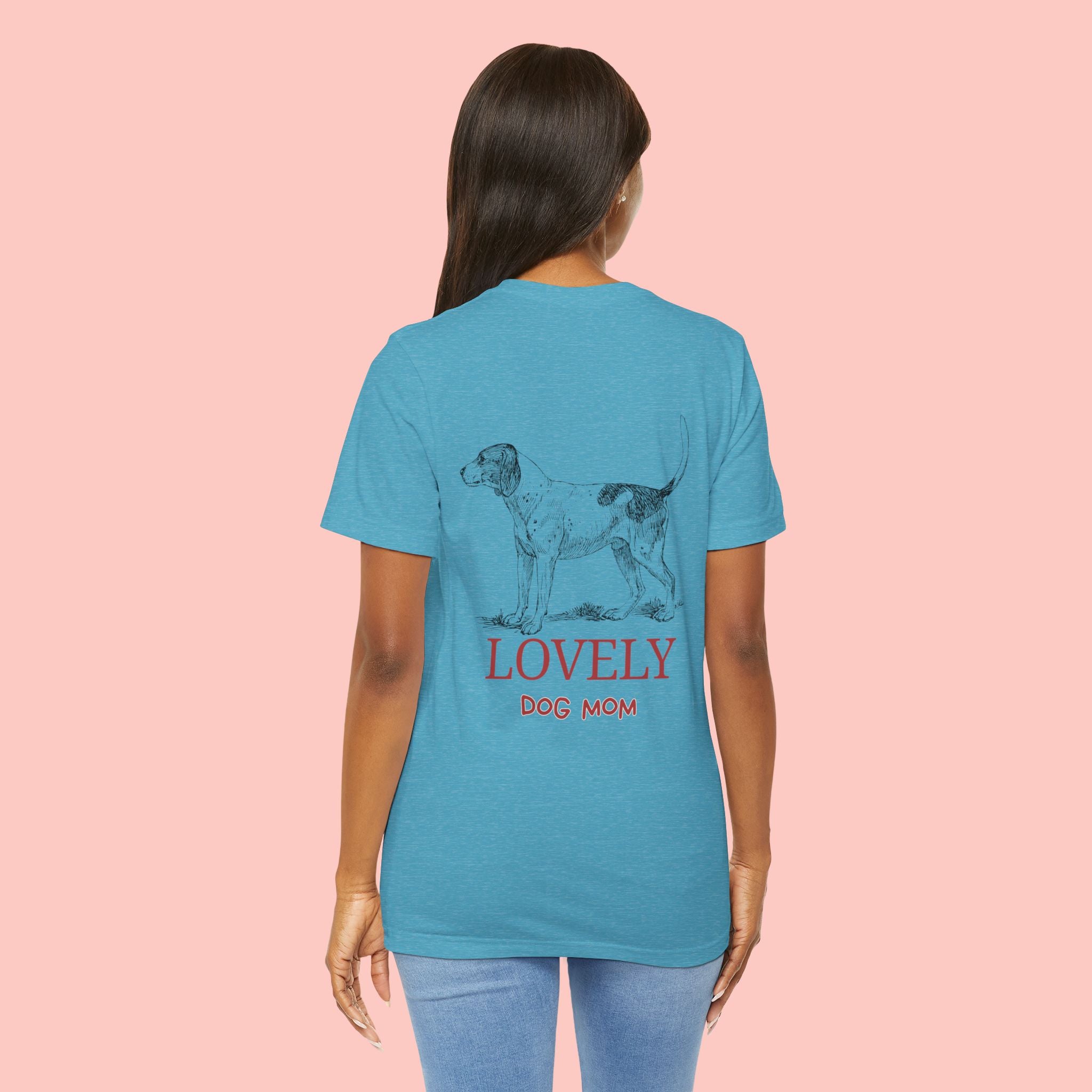 Lovely Dog Mom T-Shirt — Vintage Hunting Dog Illustration