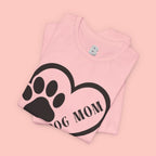 Dog Mom Heart Paw T-Shirt