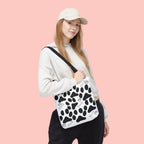 Dalmatian Paw Print Tote Bag — Dog Bones & Paw Pattern AOP Tote