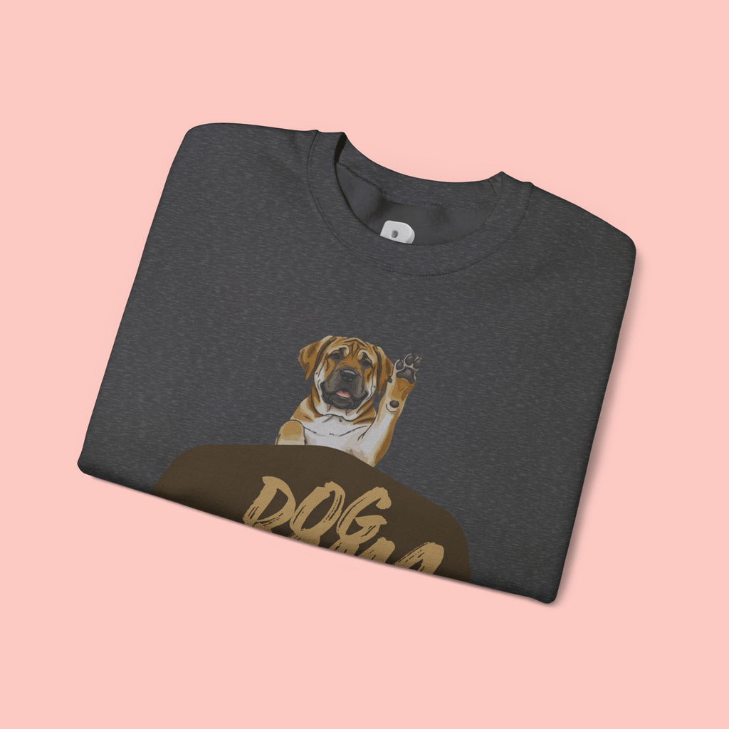 Dog Mama Crewneck Sweatshirt — Cute Puppy Graphic Pullover for Dog Lovers