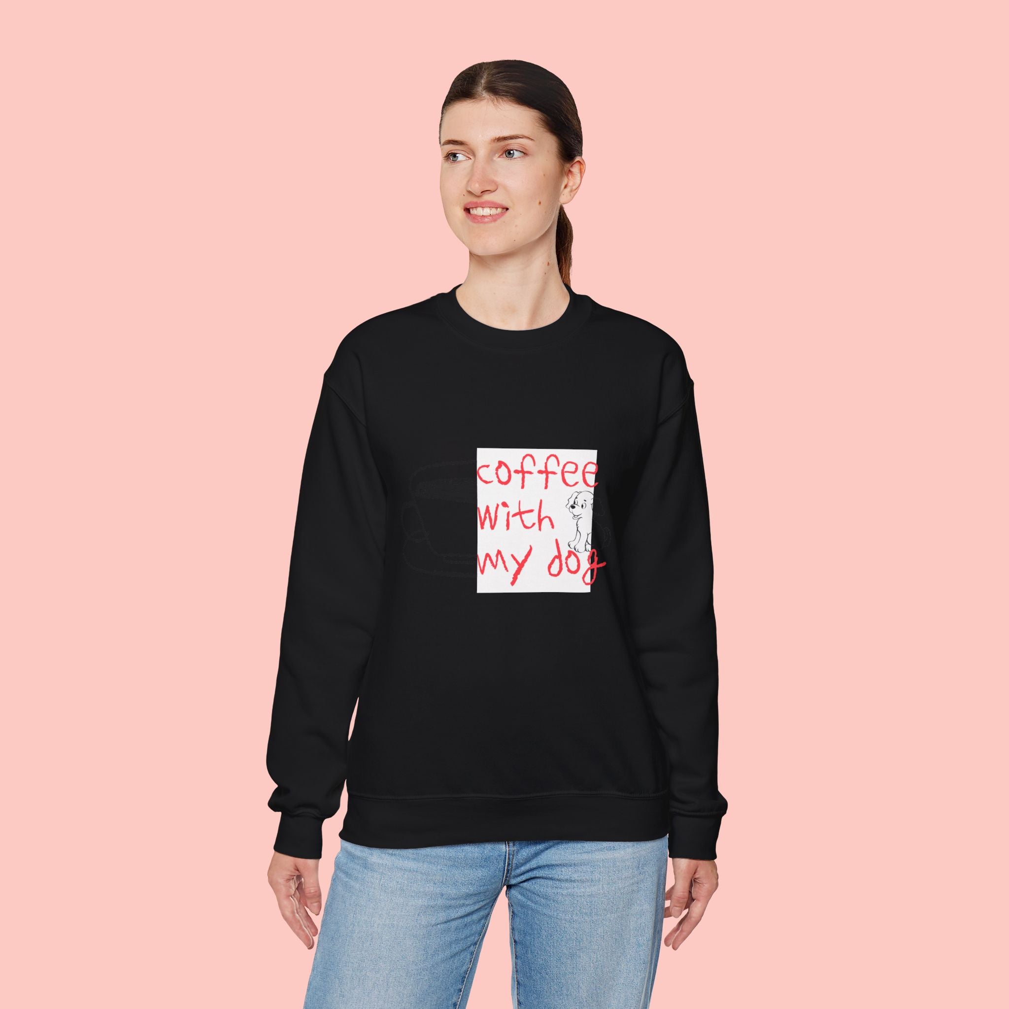 Coffee With My Dog Crewneck Sweatshirt