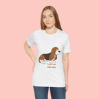Dog Mom T‑Shirt — Cute Basset Hound I Love My Dog Mom Tee