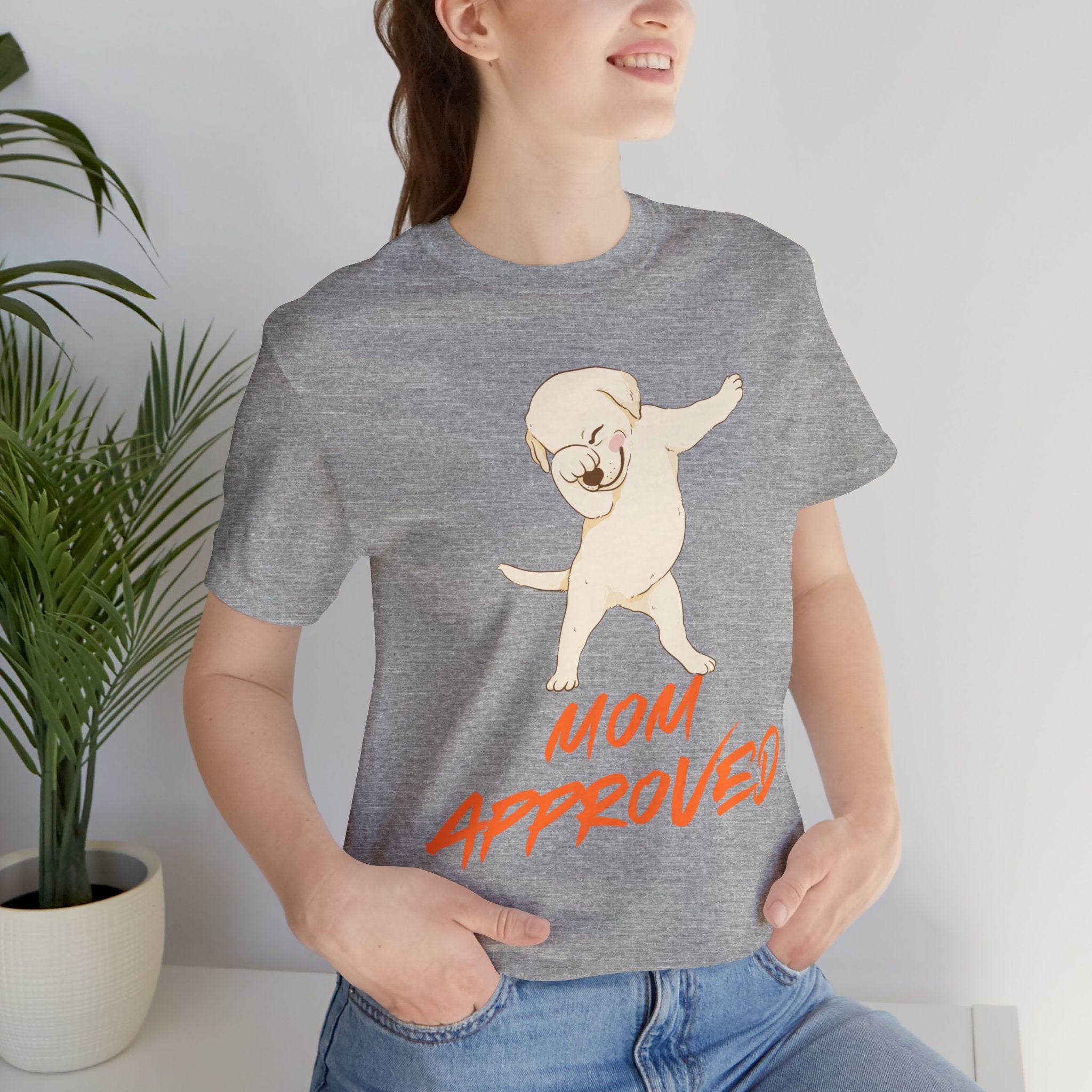 Mom Approved Tee — Dab Dog Graphic T‑Shirt