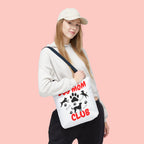 Dog Mom Club Tote Bag – Cute Paw Print Canvas Tote for Dog Lovers