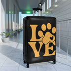 Pet Lover "LOVE" Paw Print Suitcase — Carry-On Luggage for Dog & Cat Owners