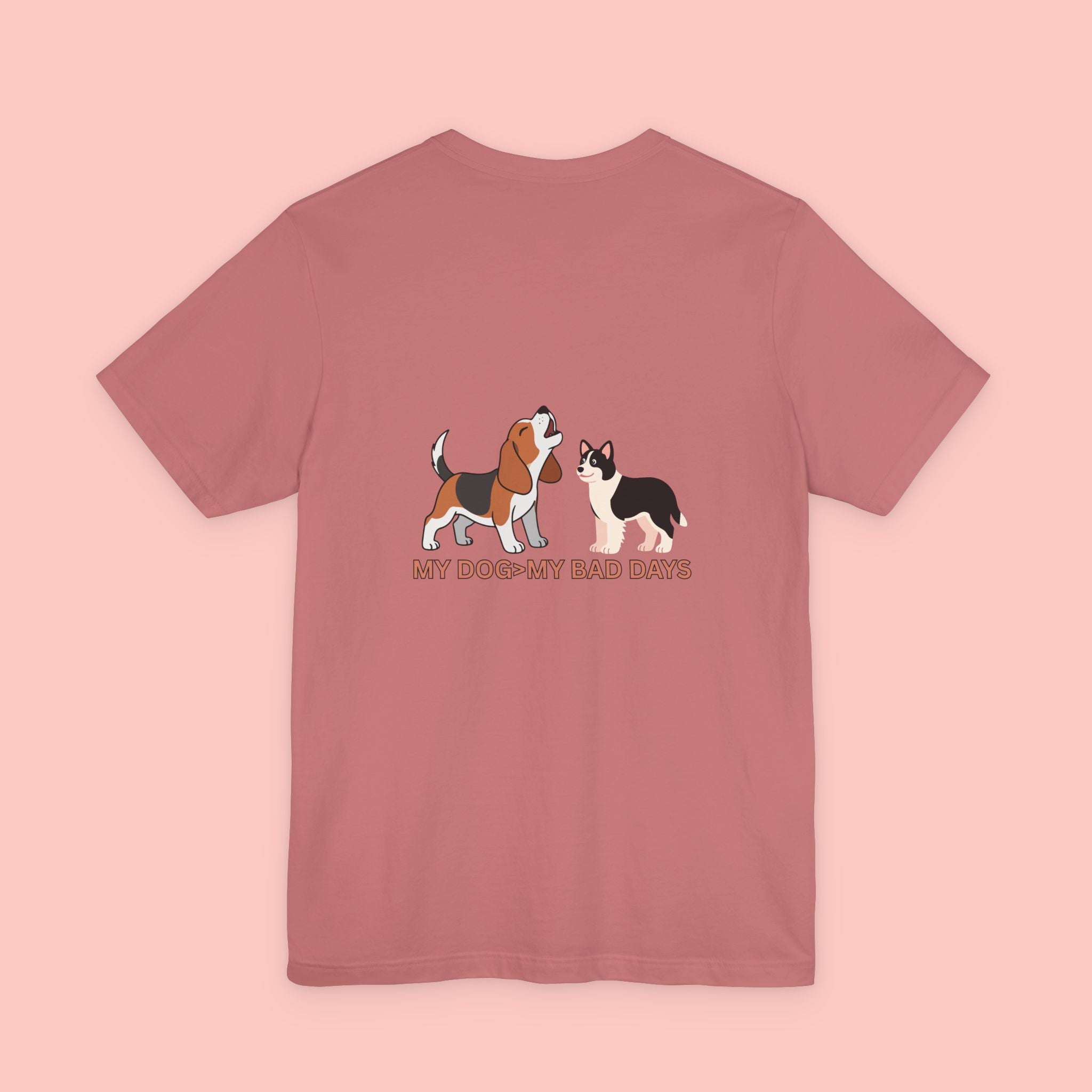 My Dog, My Bad Days T-Shirt — Cute Beagle & Husky Rescue Tee for Dog Lovers